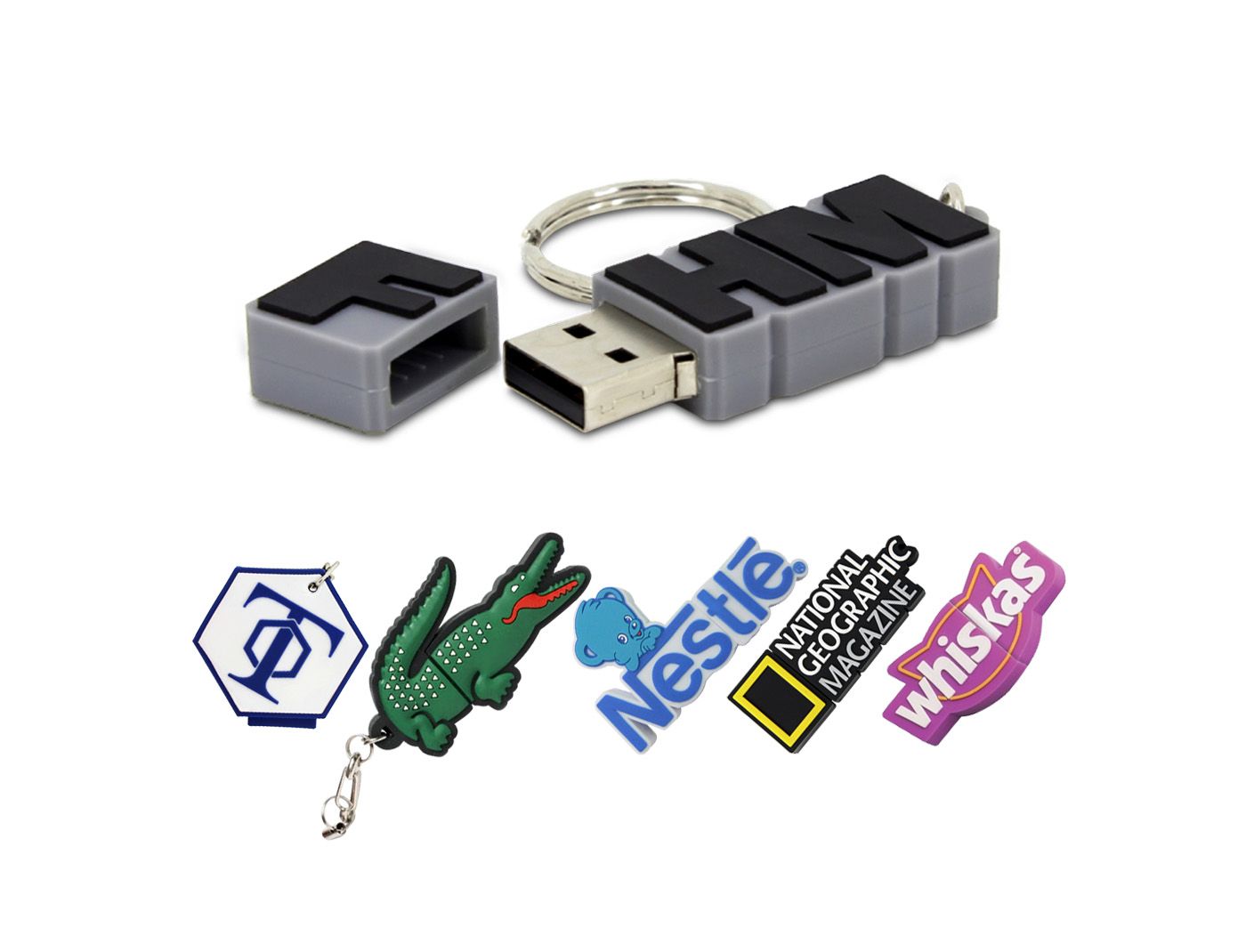 USB PVC Logo Shape